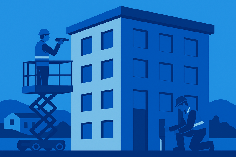 Structural investigation using NDT equipment on a UK site